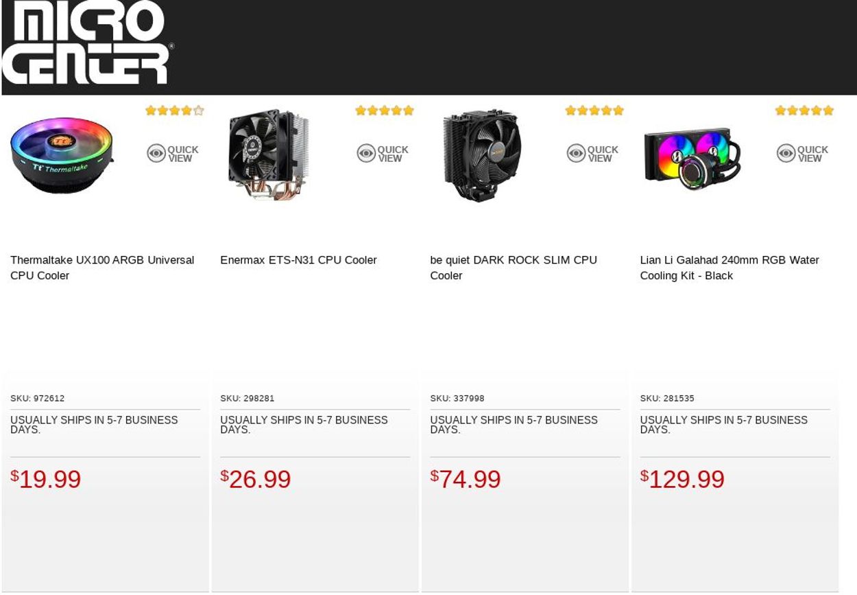 Catalogue Micro Center from 08/30/2022