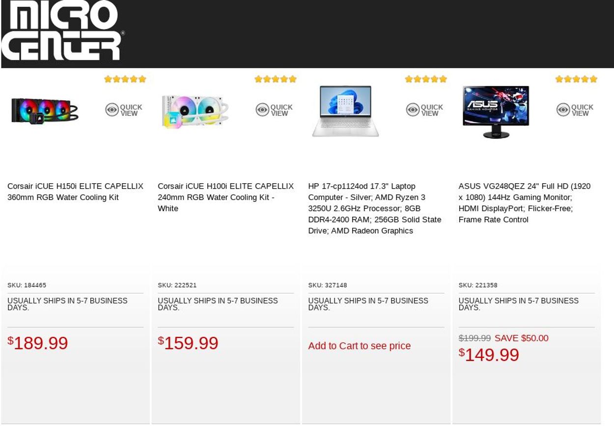 Catalogue Micro Center from 08/30/2022