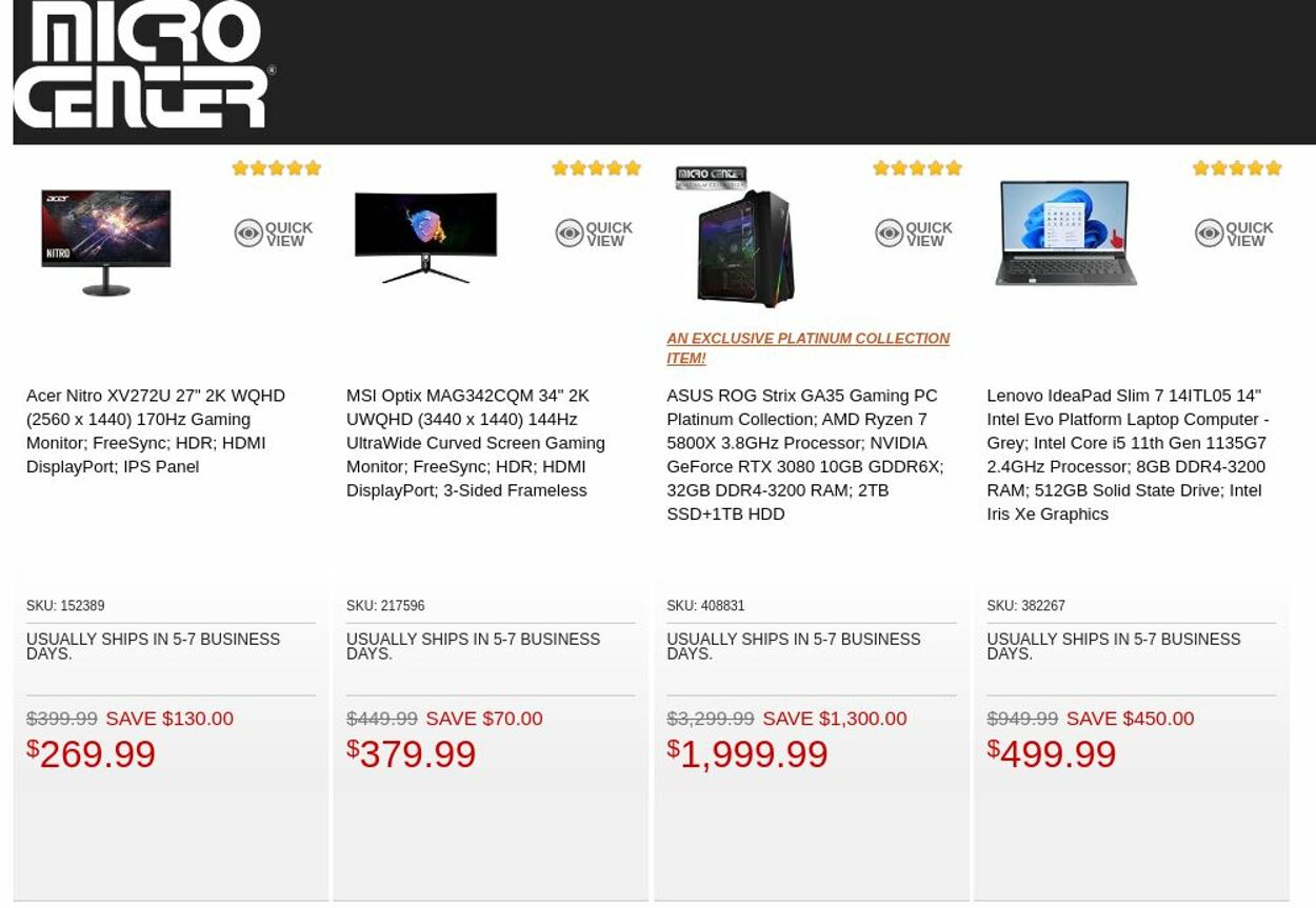 Catalogue Micro Center from 09/06/2022