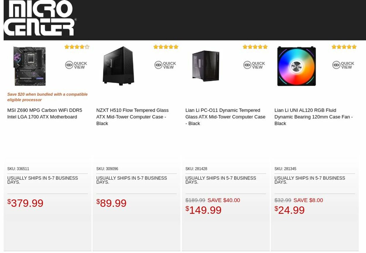 Catalogue Micro Center from 09/06/2022