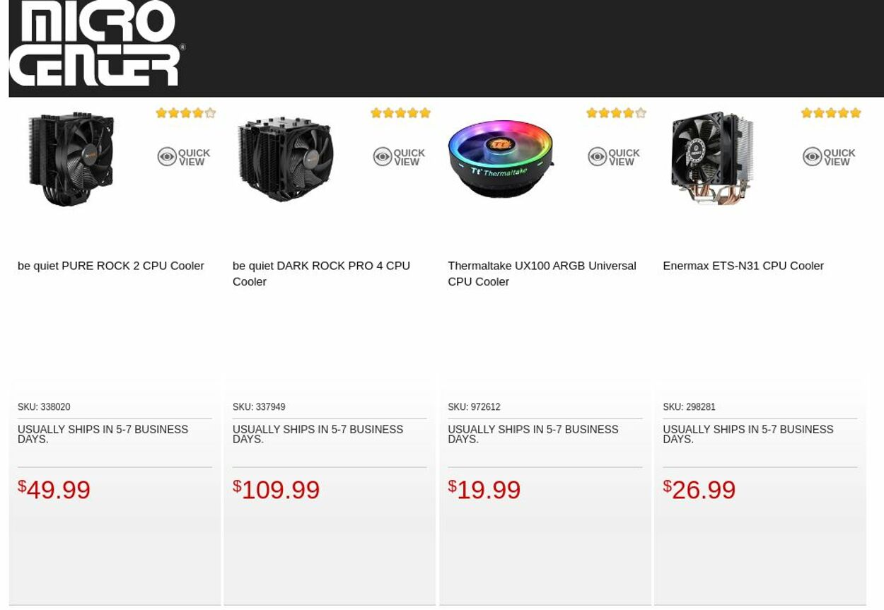 Catalogue Micro Center from 09/06/2022