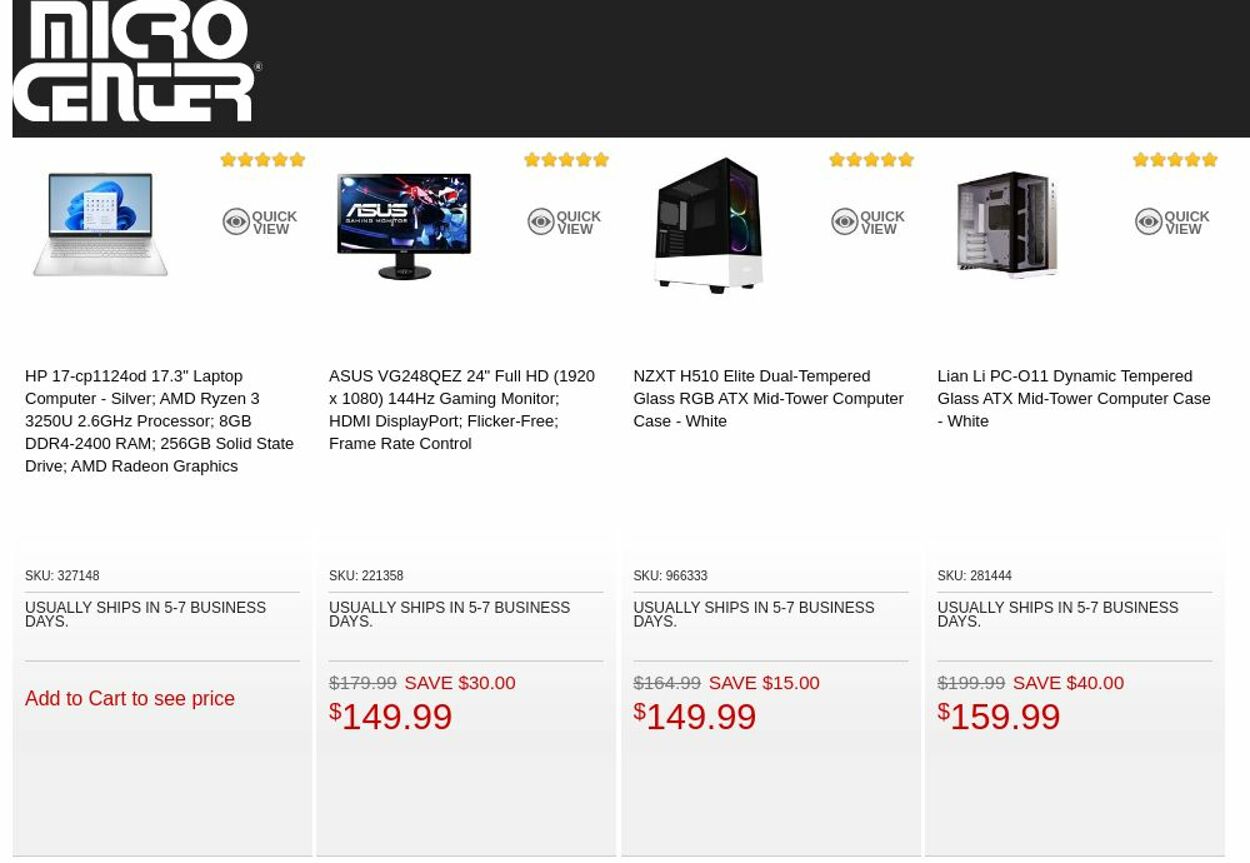 Catalogue Micro Center from 09/06/2022