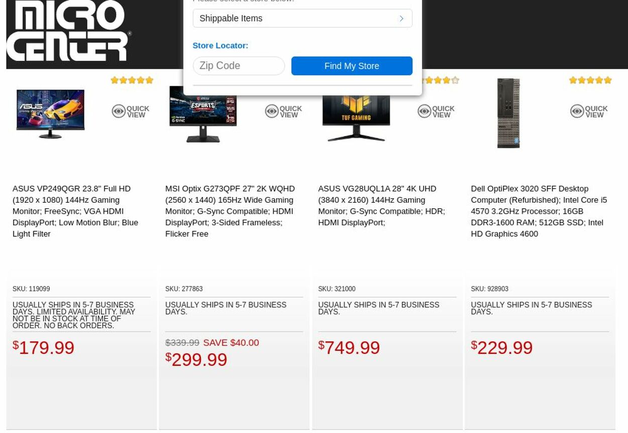 Catalogue Micro Center from 09/13/2022