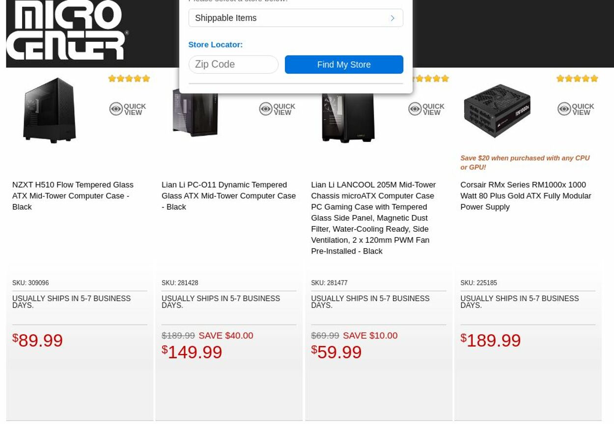 Catalogue Micro Center from 09/13/2022