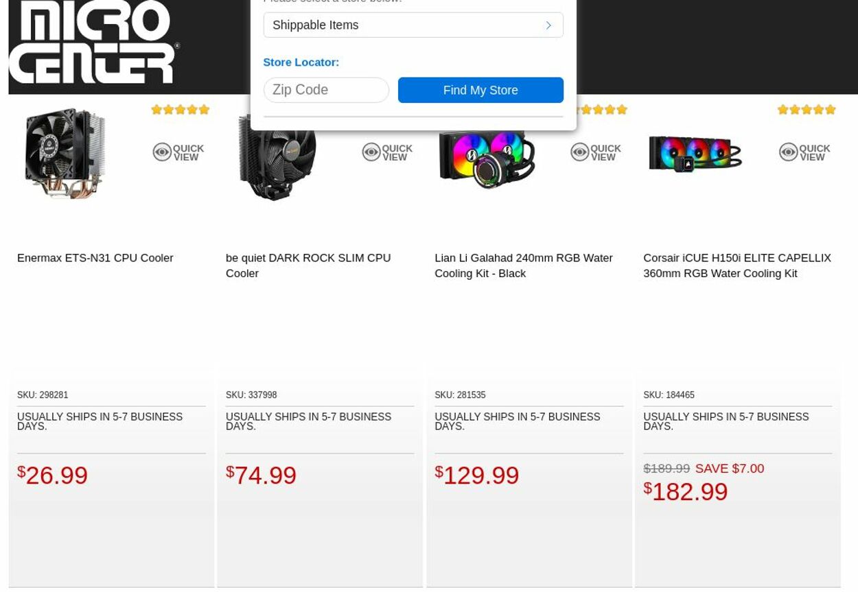 Catalogue Micro Center from 09/13/2022