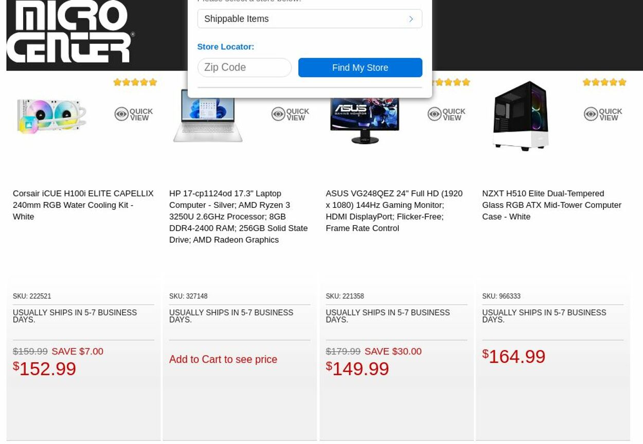 Catalogue Micro Center from 09/13/2022