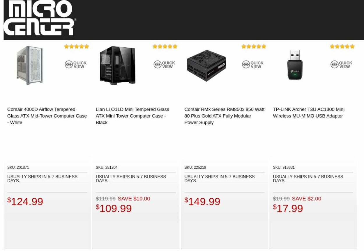 Catalogue Micro Center from 09/20/2022