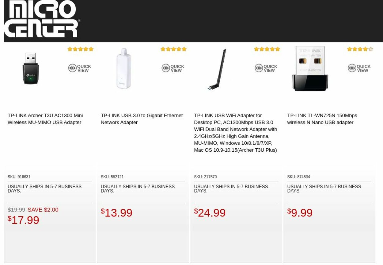 Catalogue Micro Center from 09/27/2022