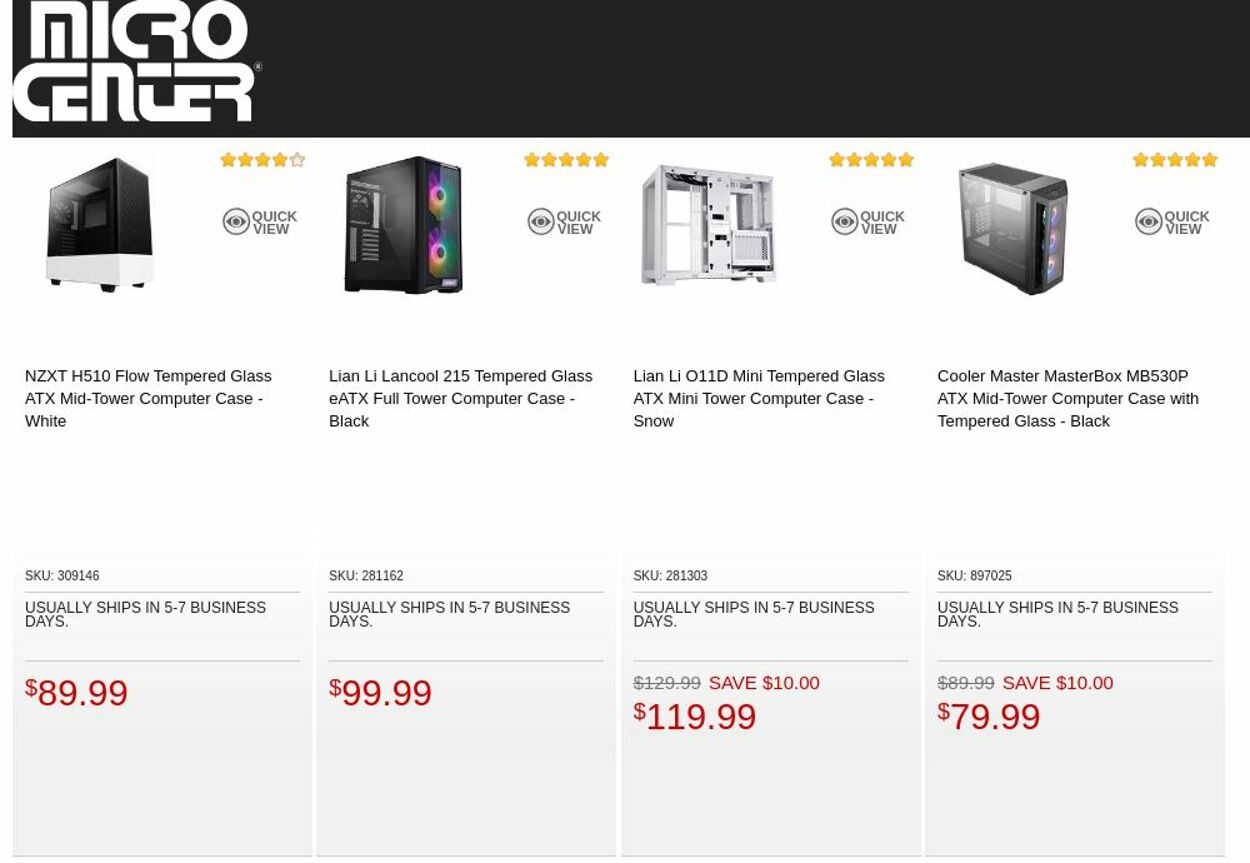 Catalogue Micro Center from 10/04/2022