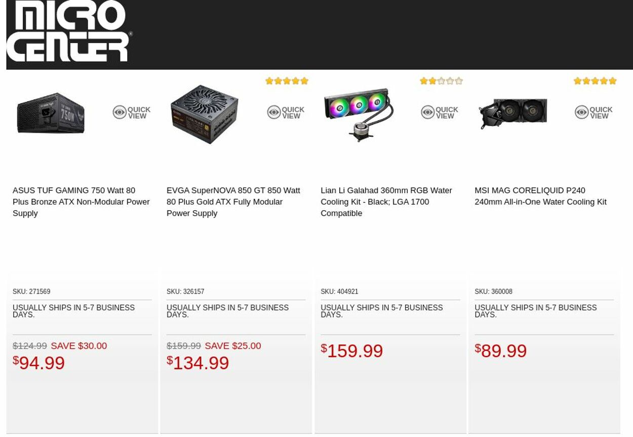 Catalogue Micro Center from 10/11/2022