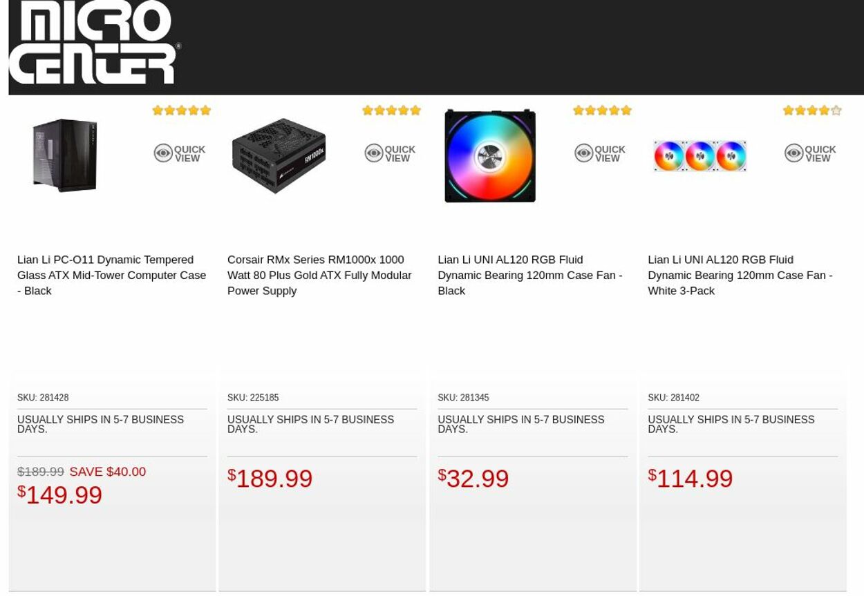 Catalogue Micro Center from 10/11/2022