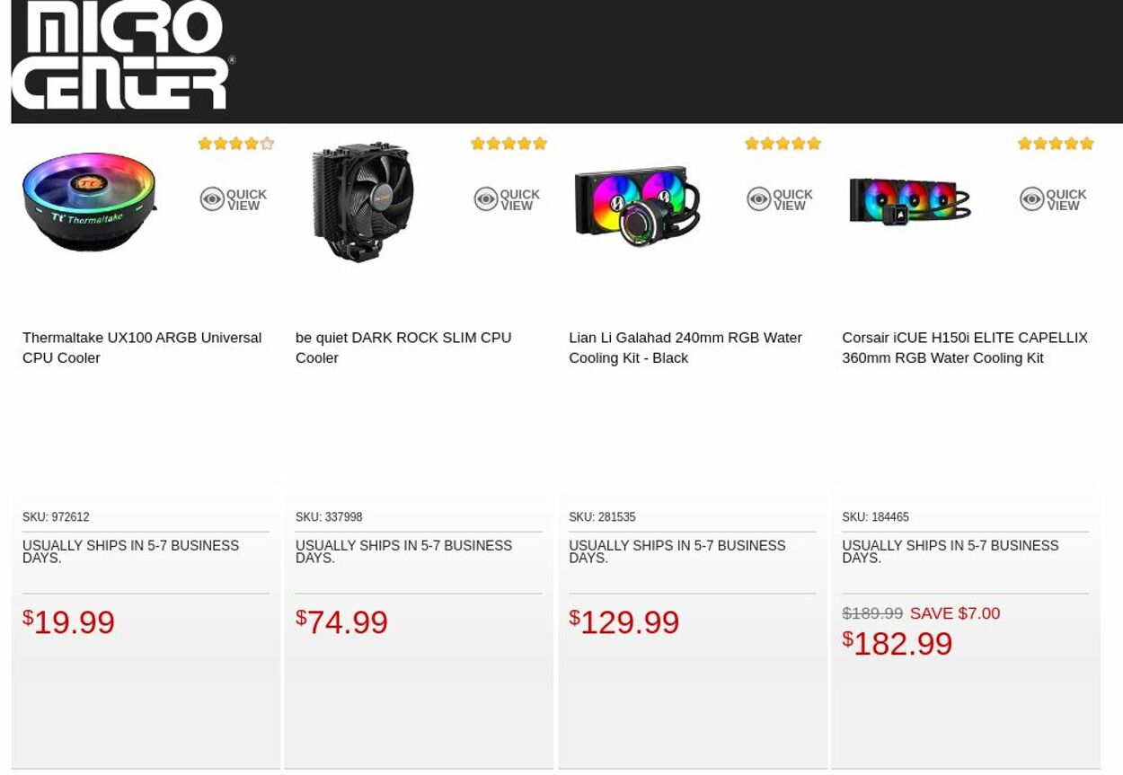 Catalogue Micro Center from 10/11/2022