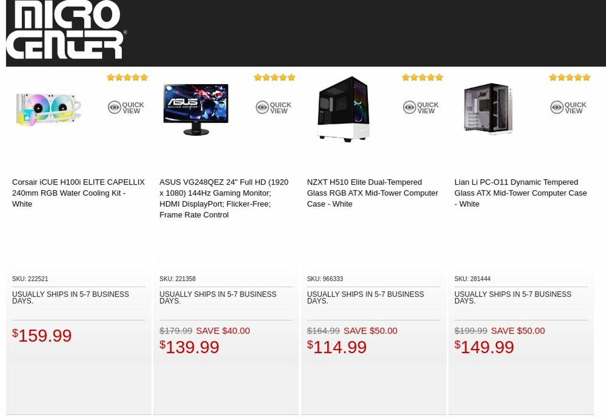 Catalogue Micro Center from 10/11/2022