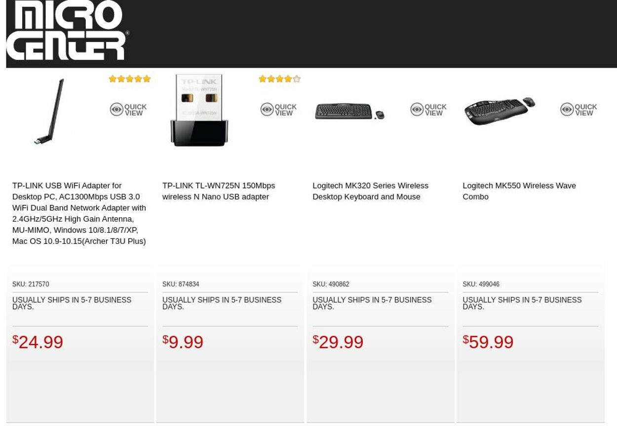 Catalogue Micro Center from 10/11/2022