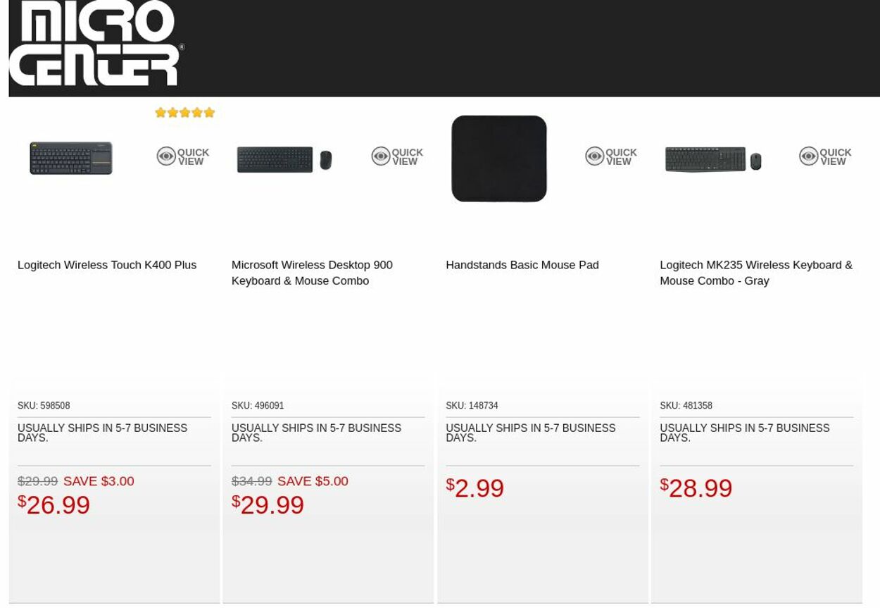 Catalogue Micro Center from 10/11/2022