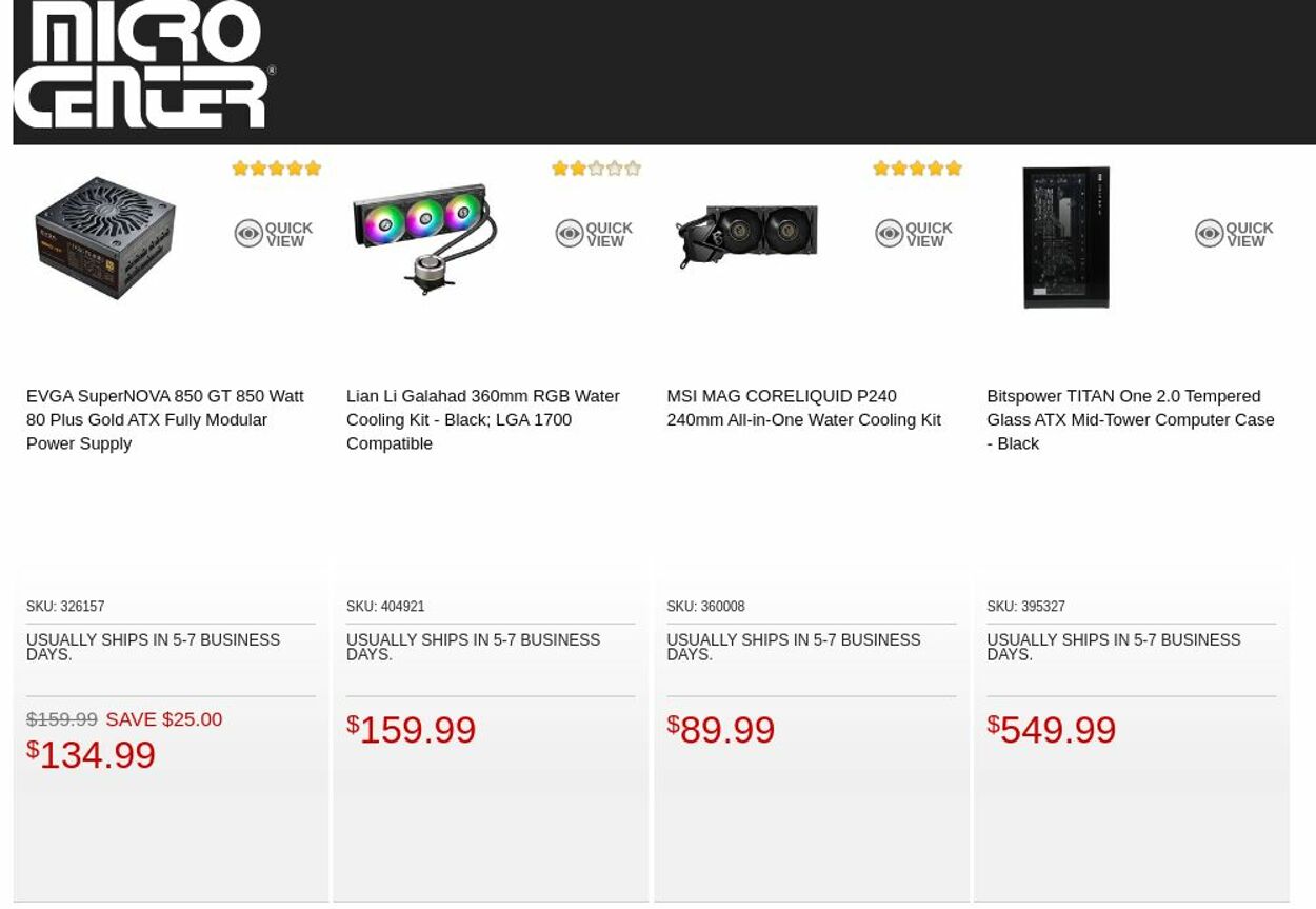 Catalogue Micro Center from 10/18/2022