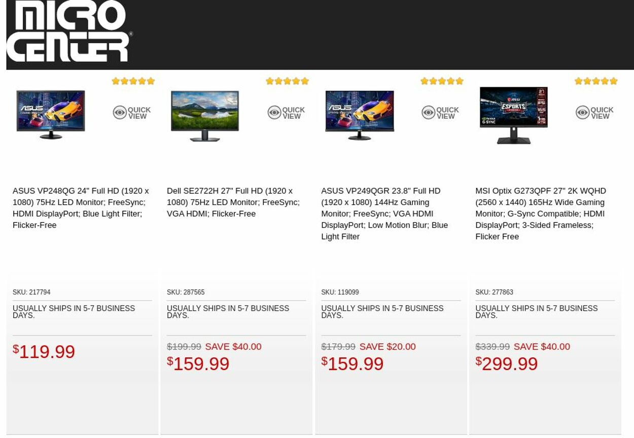 Catalogue Micro Center from 10/18/2022