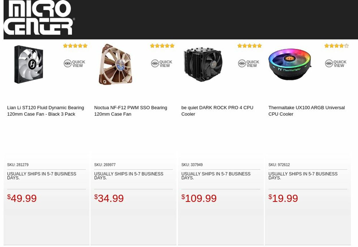 Catalogue Micro Center from 10/18/2022