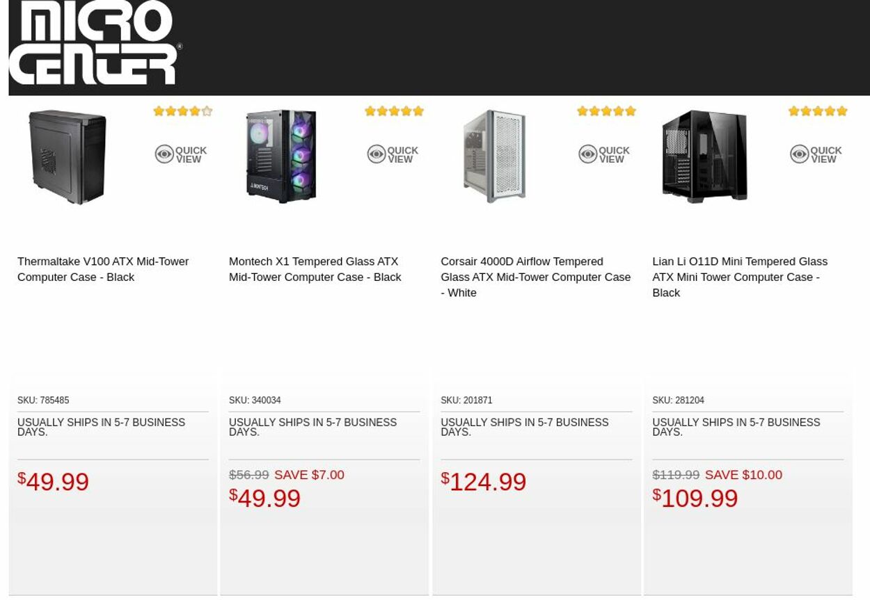 Catalogue Micro Center from 10/18/2022