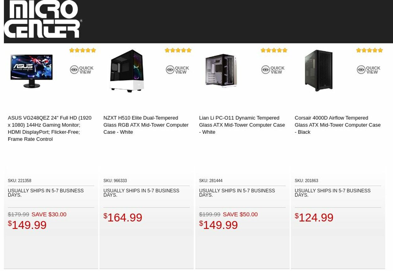 Catalogue Micro Center from 10/25/2022