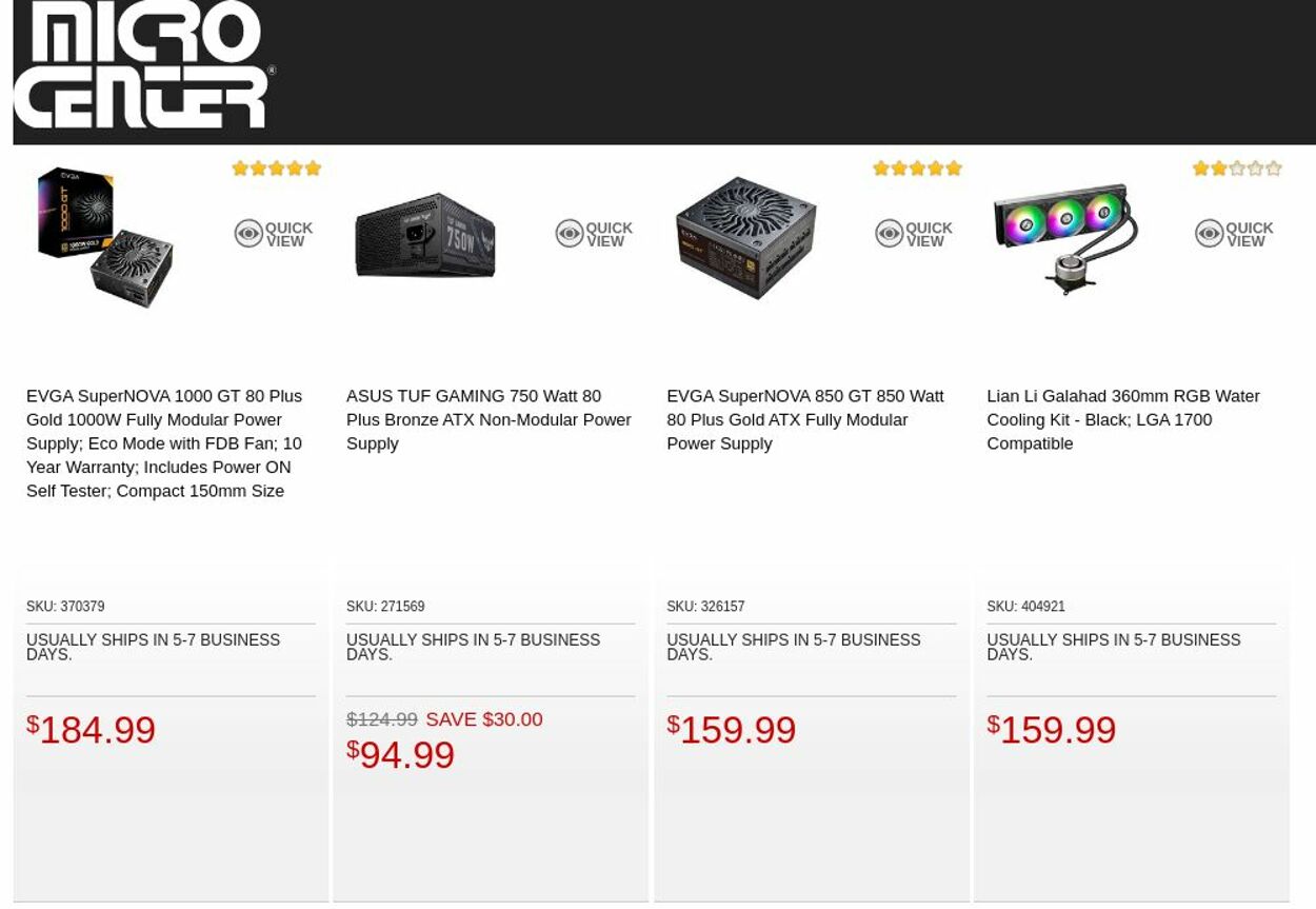 Catalogue Micro Center from 11/01/2022