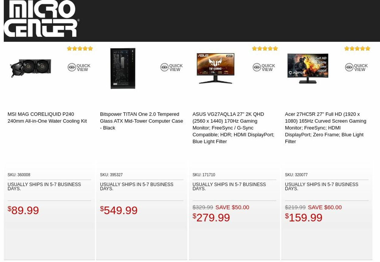 Catalogue Micro Center from 11/01/2022