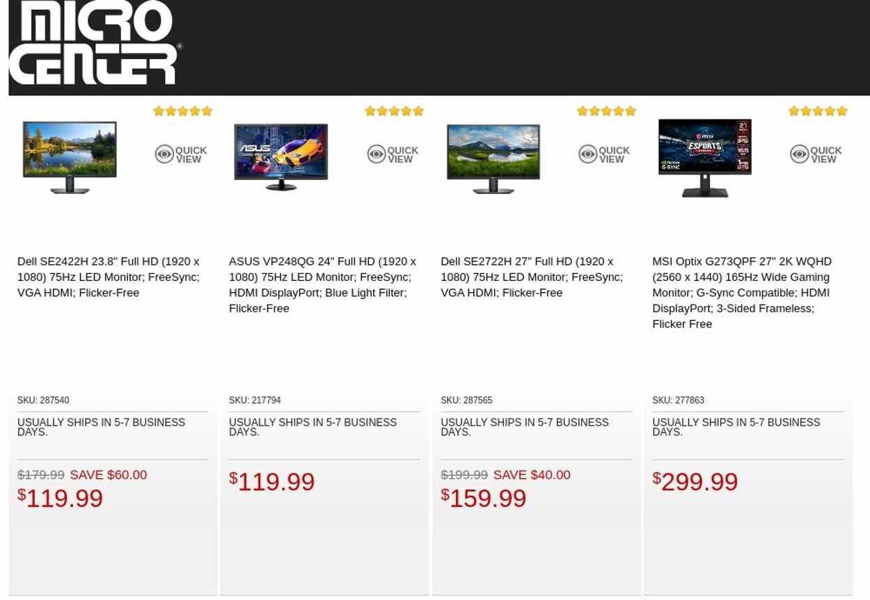 Catalogue Micro Center from 11/01/2022