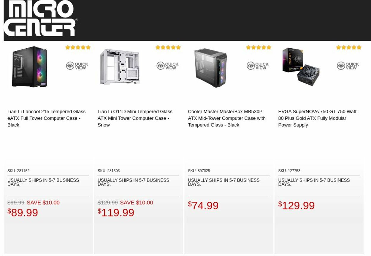 Catalogue Micro Center from 11/01/2022