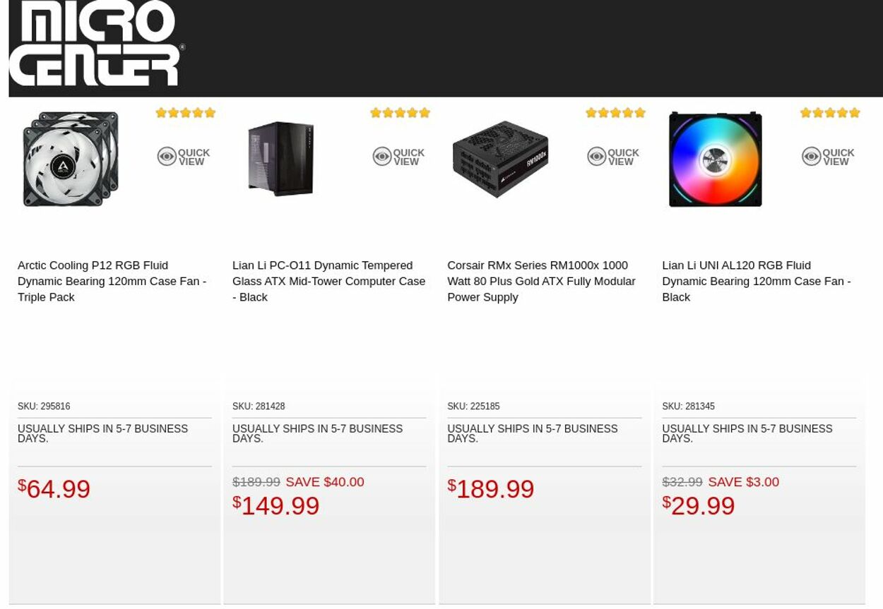 Catalogue Micro Center from 11/01/2022