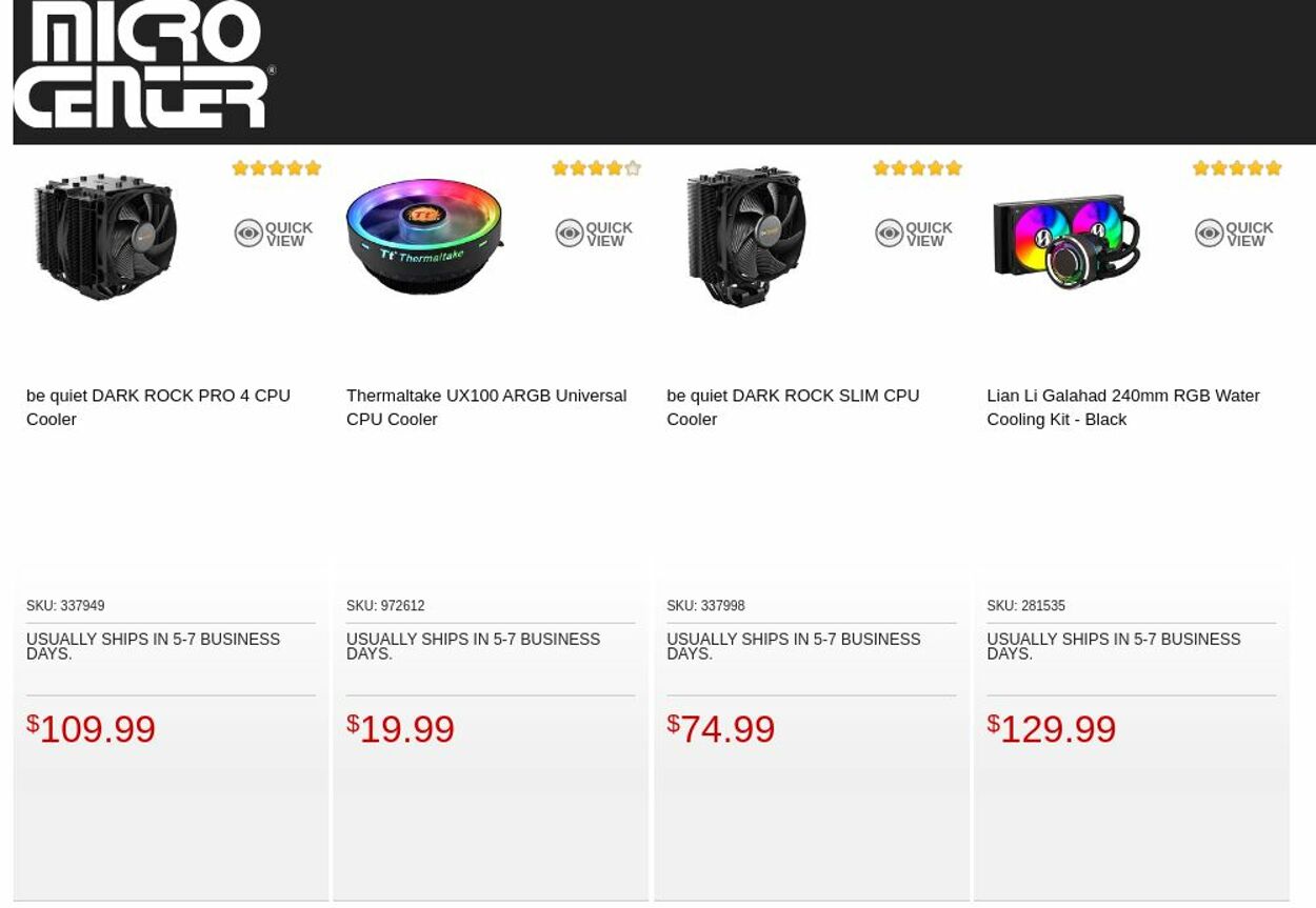 Catalogue Micro Center from 11/01/2022