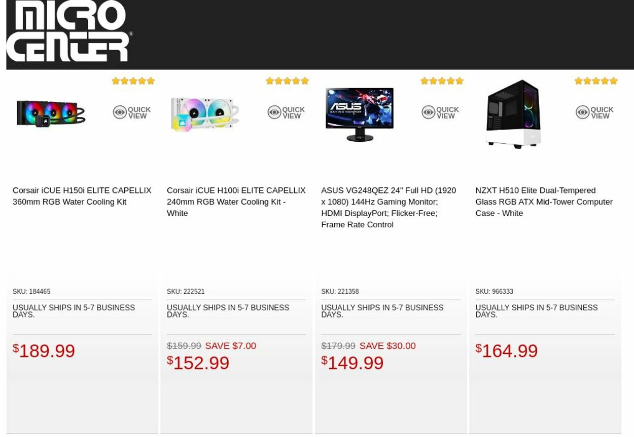 Catalogue Micro Center from 11/01/2022