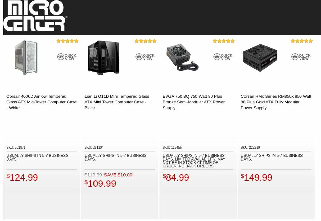 Catalogue Micro Center from 11/01/2022