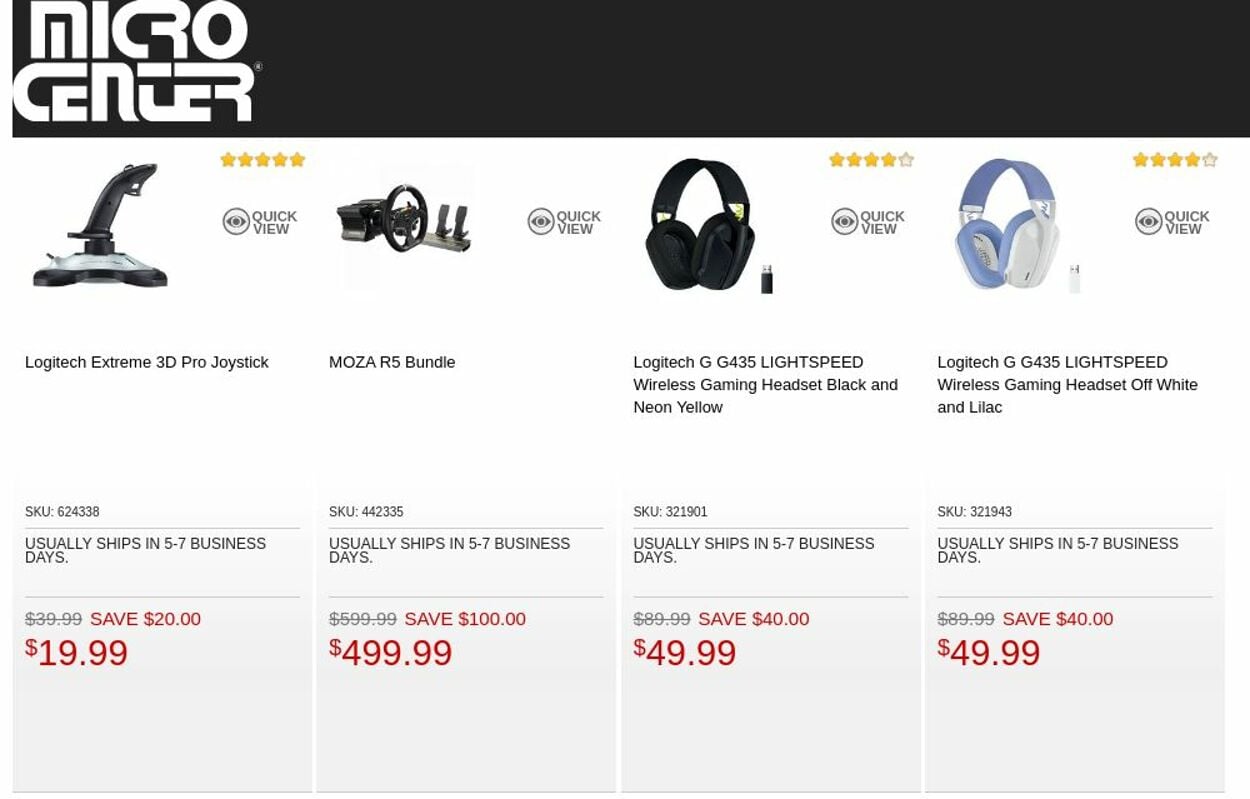 Catalogue Micro Center from 11/08/2022