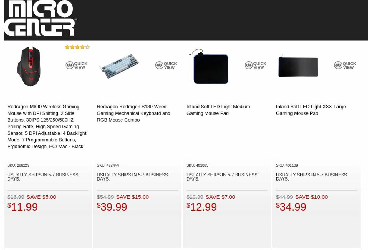 Catalogue Micro Center from 11/15/2022