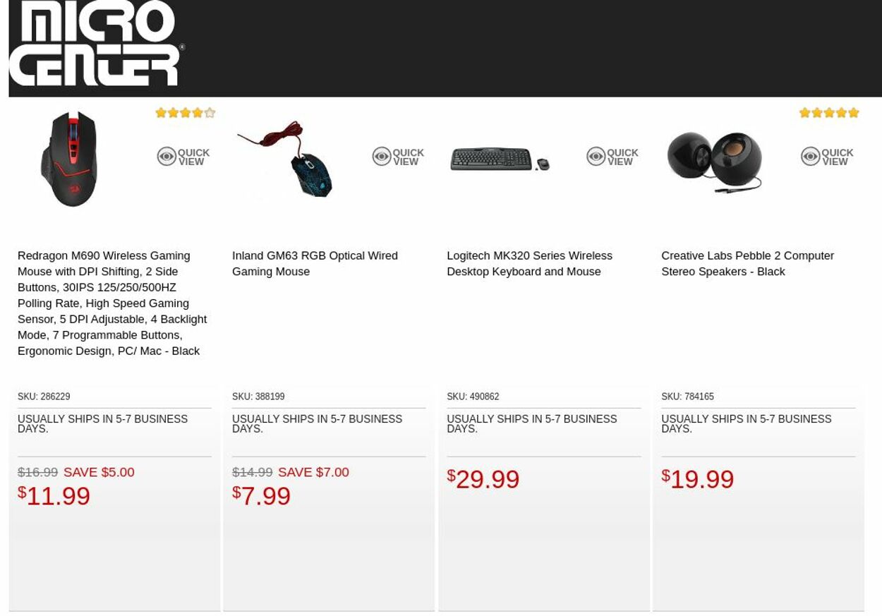 Catalogue Micro Center from 12/13/2022