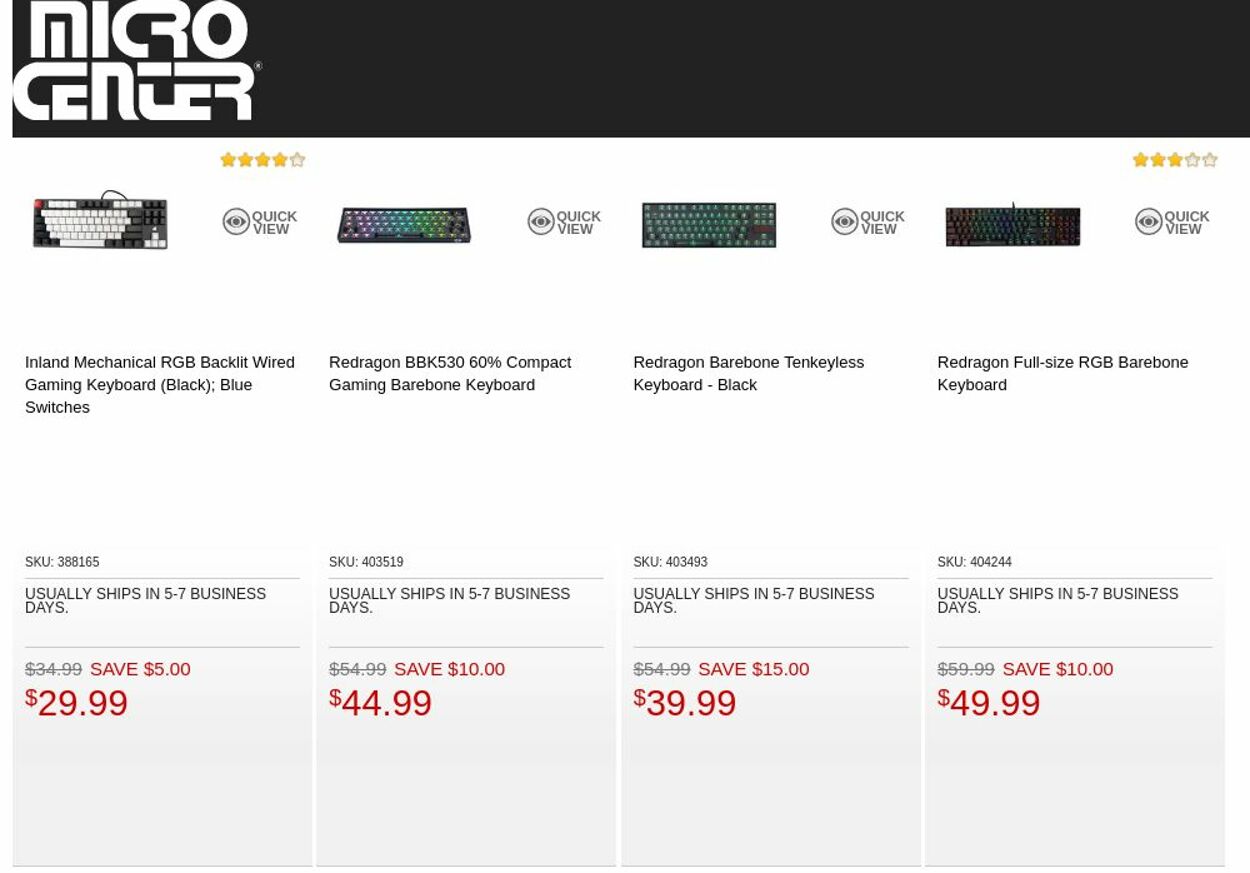 Catalogue Micro Center from 12/27/2022