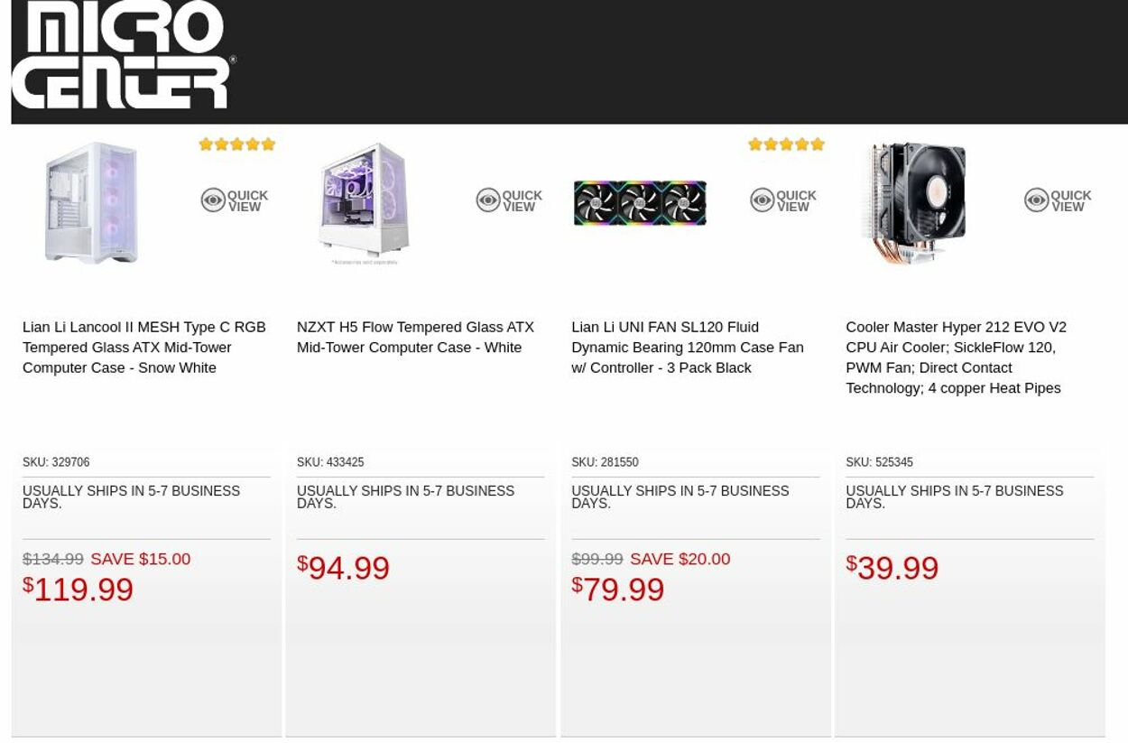 Catalogue Micro Center from 01/24/2023
