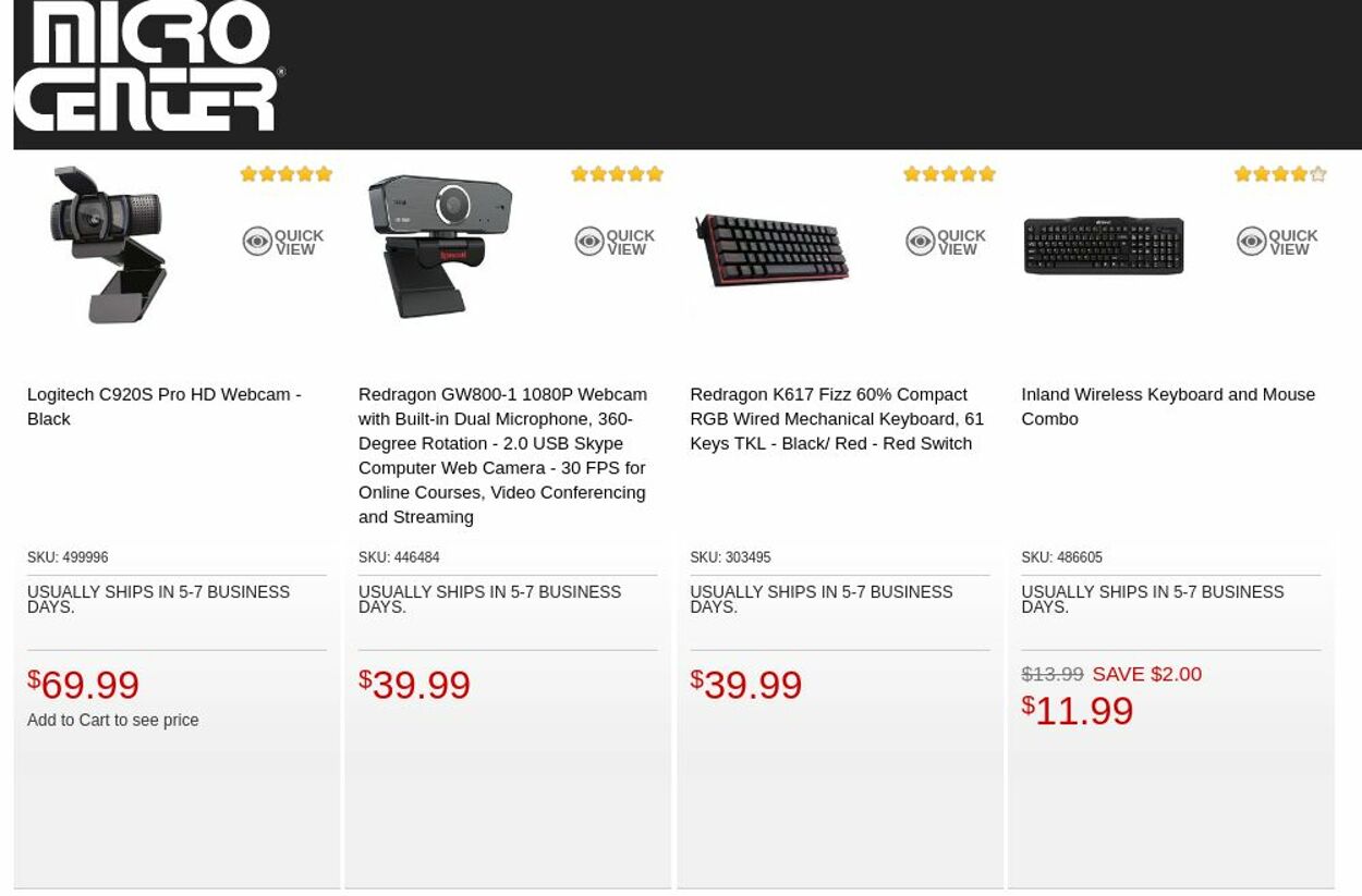 Catalogue Micro Center from 01/31/2023