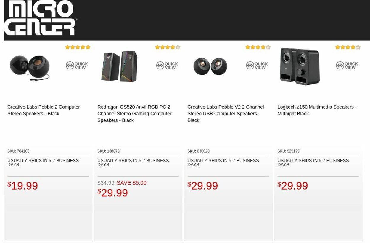 Catalogue Micro Center from 02/14/2023