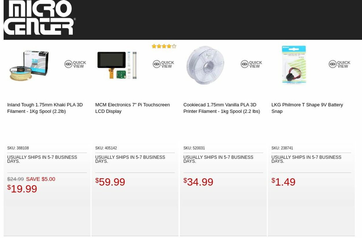 Catalogue Micro Center from 02/14/2023