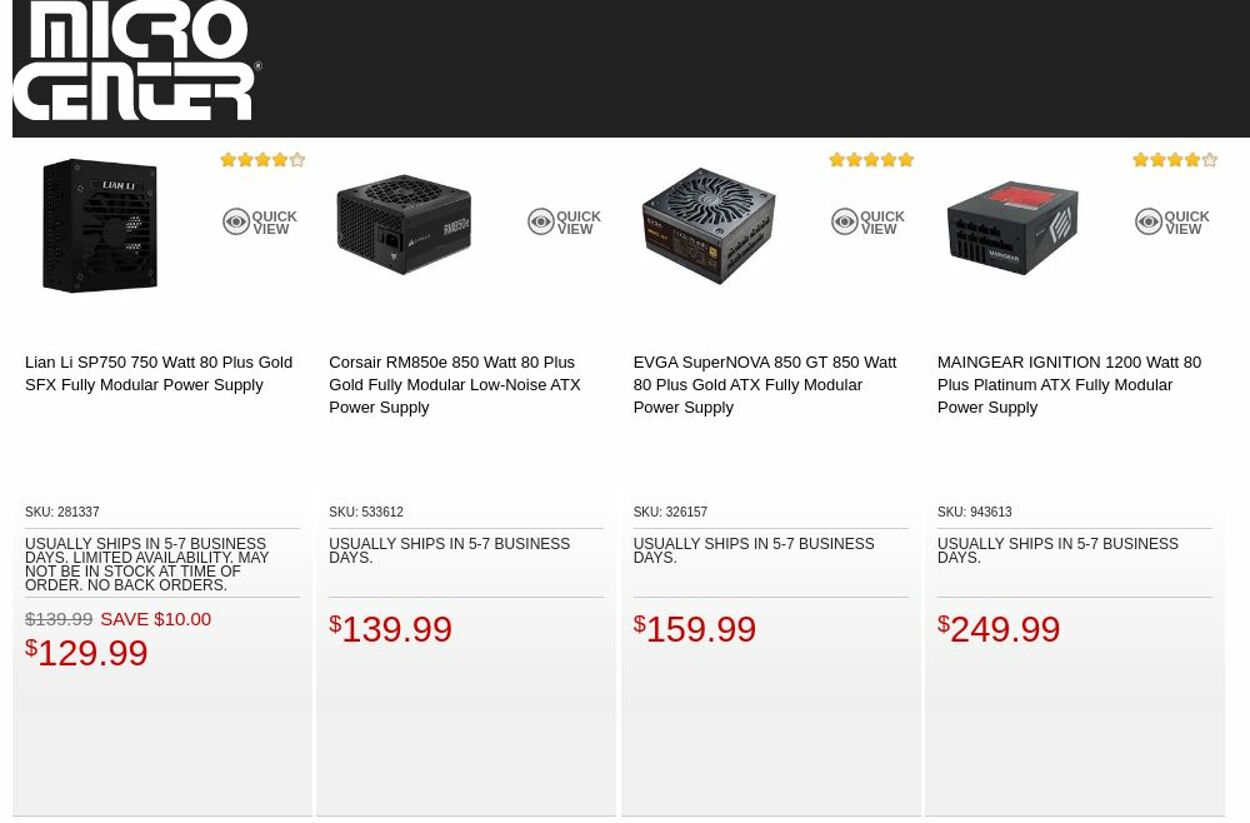 Catalogue Micro Center from 02/21/2023