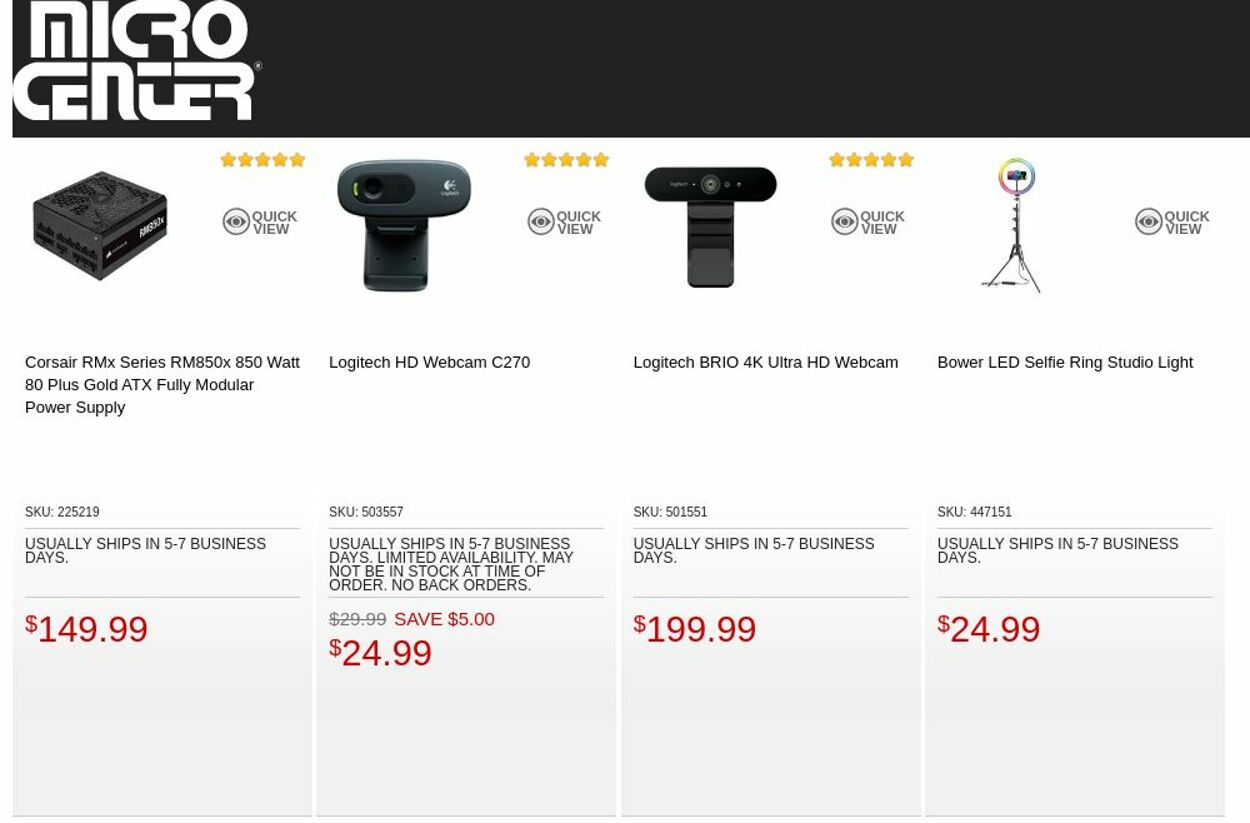Catalogue Micro Center from 02/21/2023