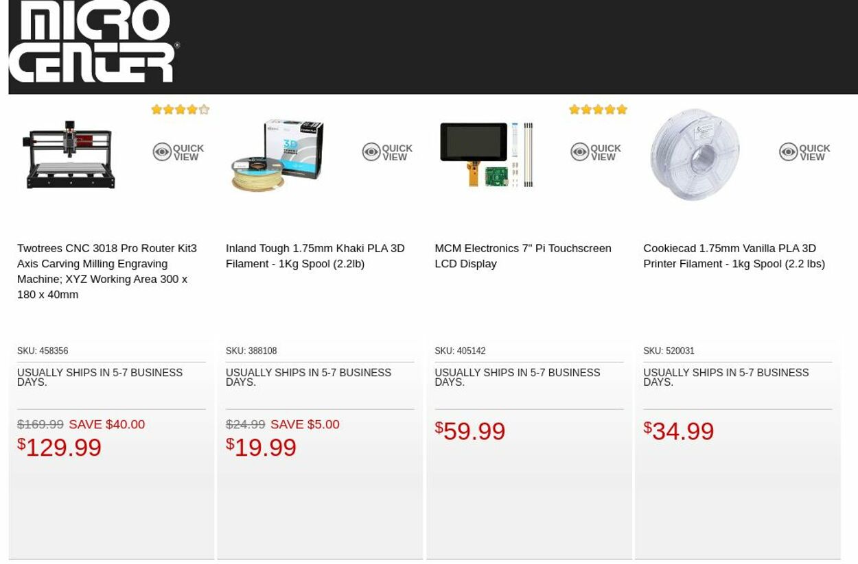 Catalogue Micro Center from 02/21/2023
