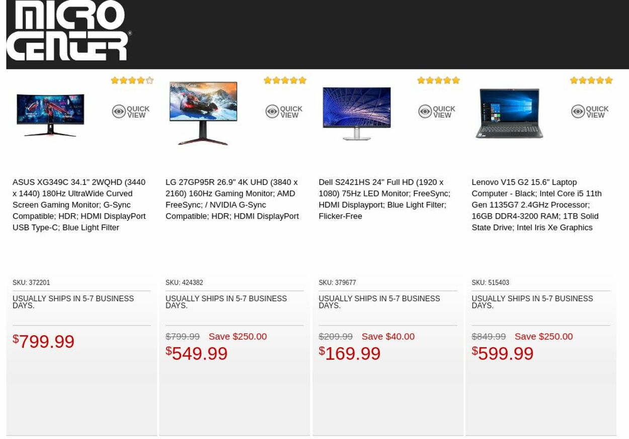 Catalogue Micro Center from 04/18/2023