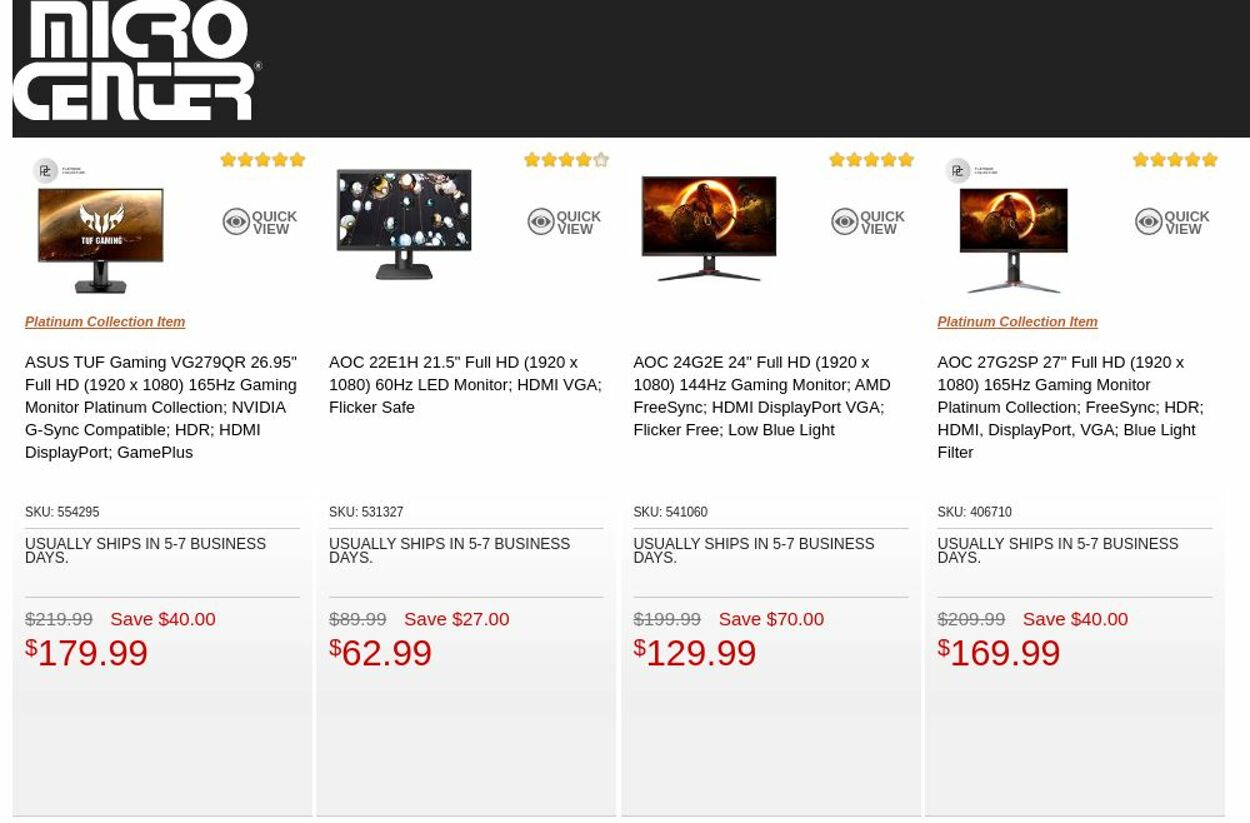 Catalogue Micro Center from 05/16/2023