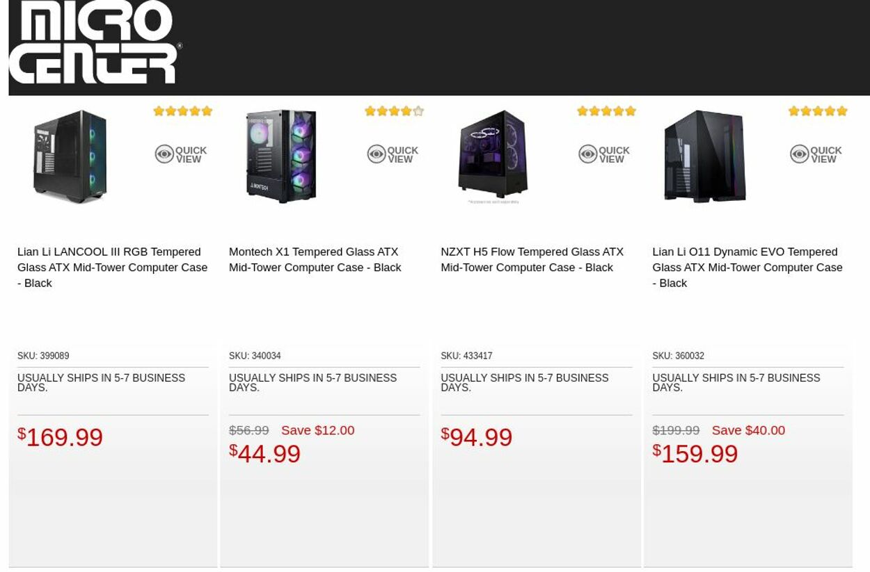 Catalogue Micro Center from 05/16/2023