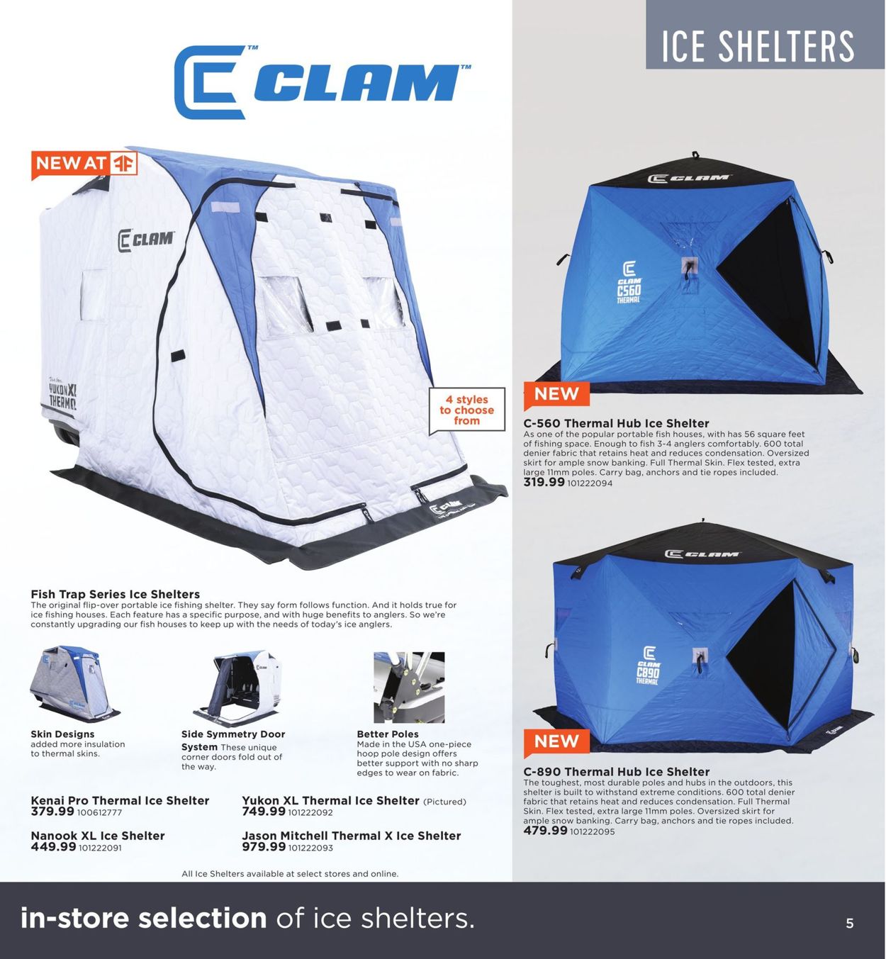 Clam C-560 Thermal Hub Ice Fishing Shelter