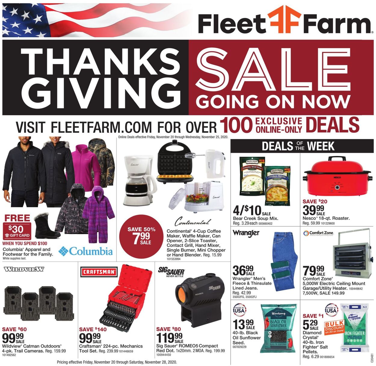 Catalogue Mills Fleet Farm - Thanksgiving Sale 2020 from 11/20/2020