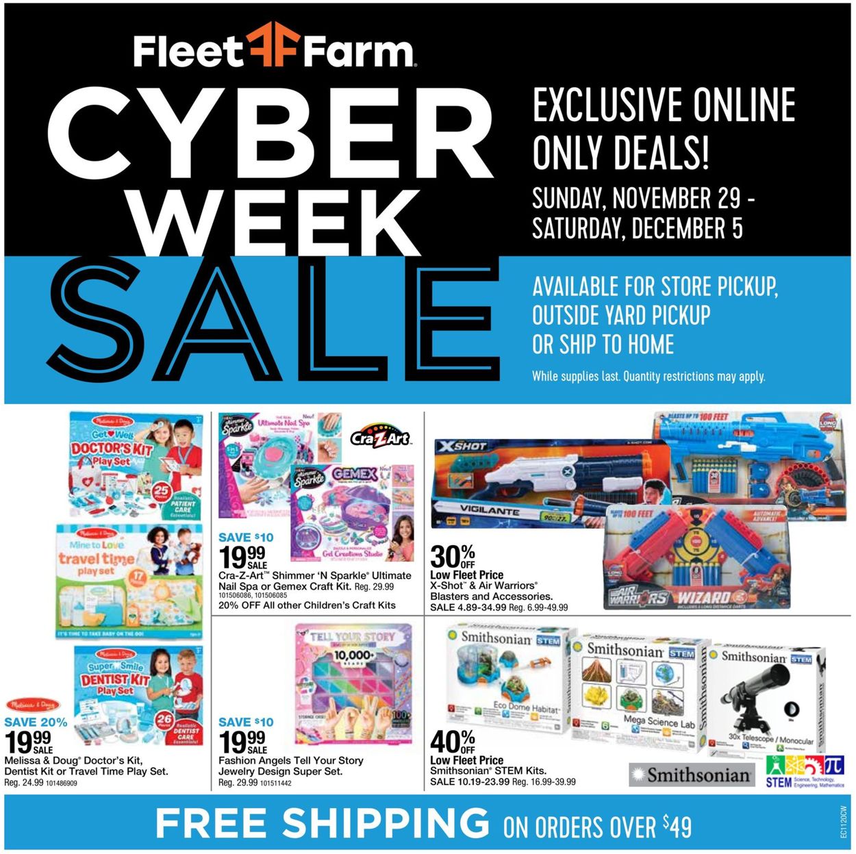 Catalogue Mills Fleet Farm - Cyber Monday 2020 from 11/29/2020
