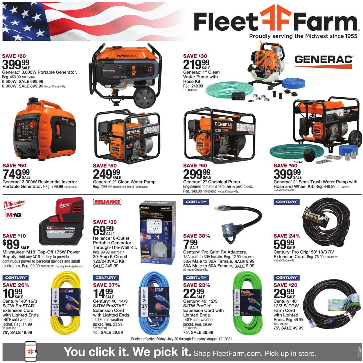 Catalogue Mills Fleet Farm from 07/30/2021